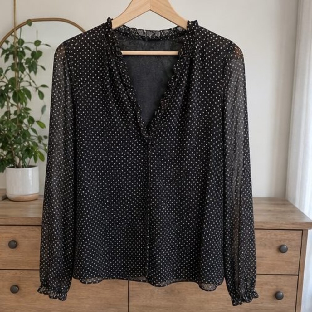 Camel Button Blouse